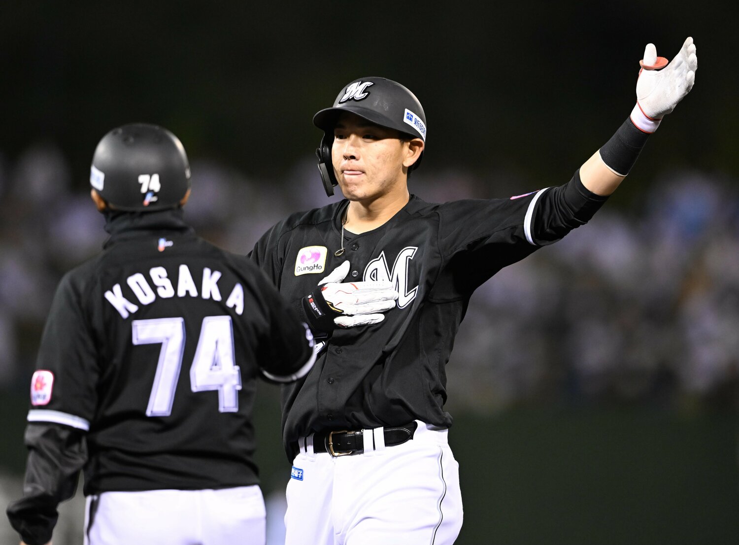 安田尚憲（2017年ドラフト1位）　©JIJI PRESS