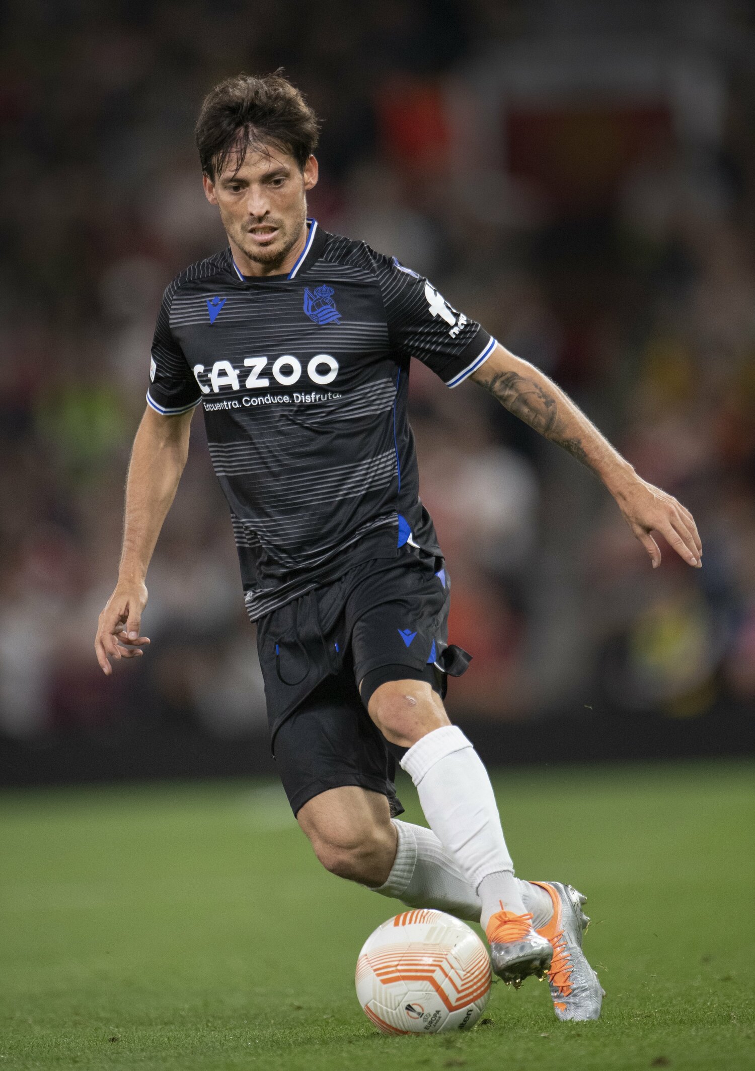 ソシエダで久保とともにプレーするダビド・シルバ。36歳だがそのテクニックは健在　©︎Getty Images