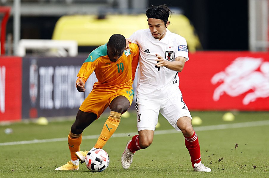 中山雄太は昨年10月のA代表コートジボワール戦で左SB起用されている©Getty Images
