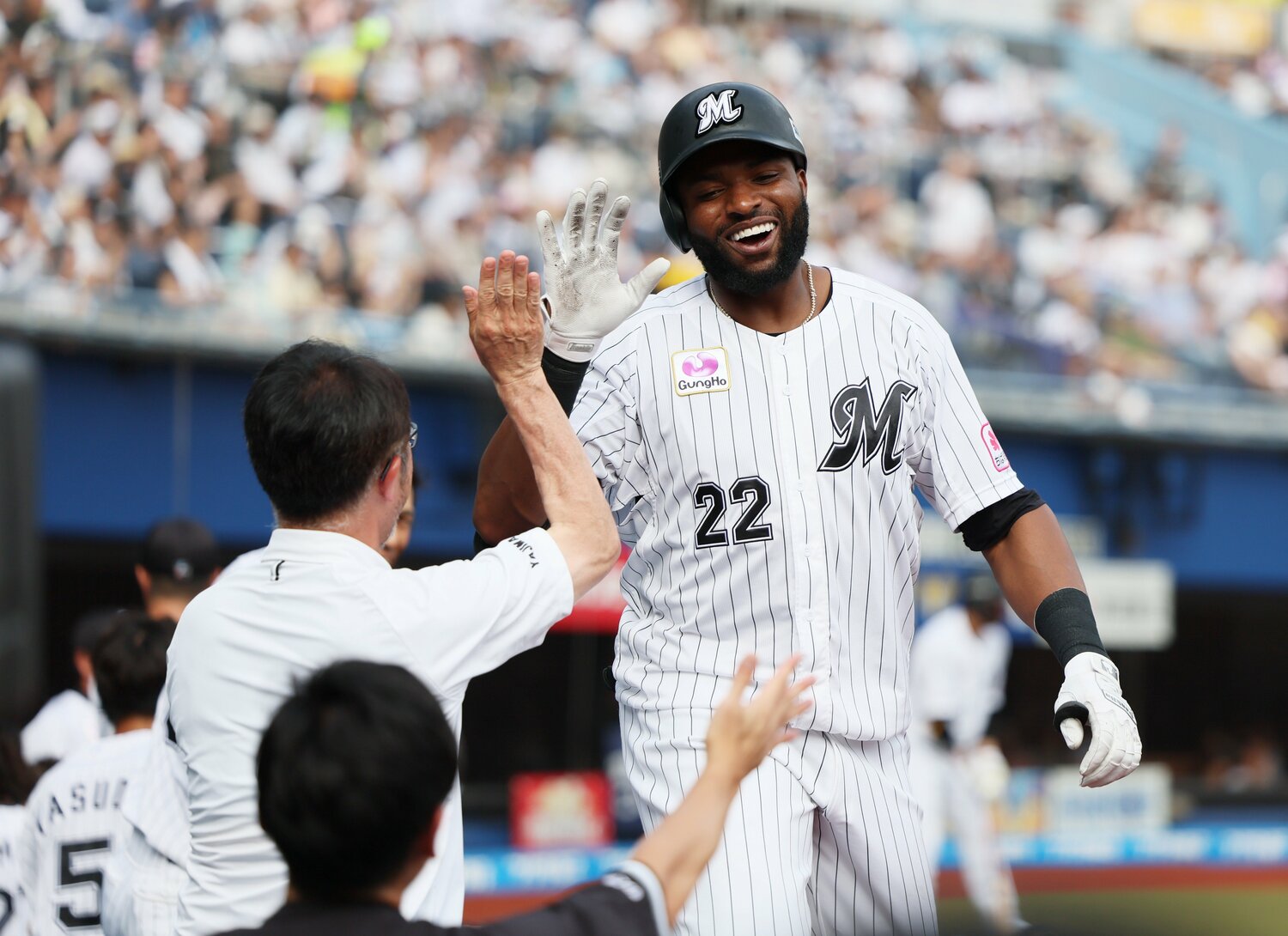 いつも明るい性格のポランコだが、マイナー時代には人知れず涙を流した日々があった ©︎JIJI PRESS