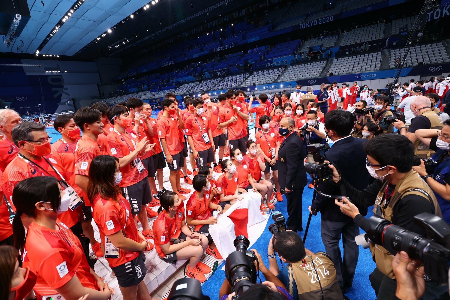 東京五輪を境に予算などさまざまな面で苦境に立った競泳ニッポン　©JMPA