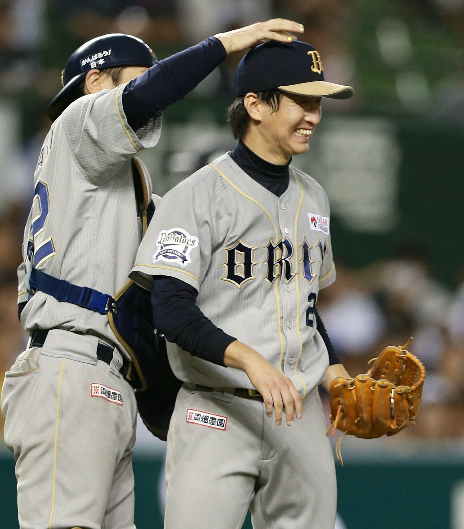 2015年9月9日、プロ初完封で10勝目をあげた　©JIJI PRESS