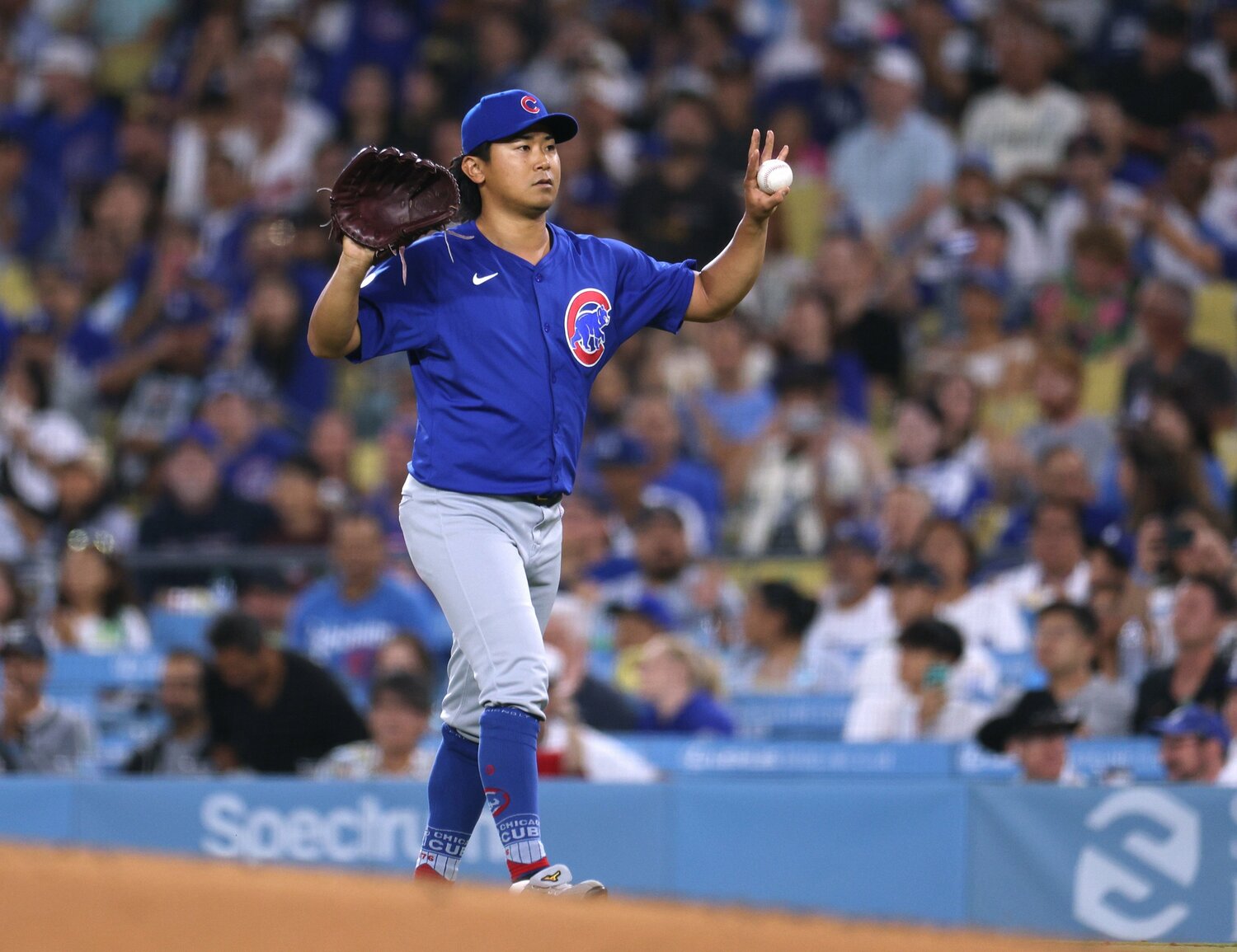 大谷を抑えた今永。表情は変わらず　©Getty Images