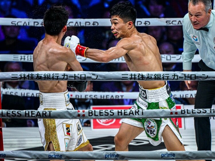 中谷潤人 WBC世界バンタム級3度目の防衛戦でKO勝利 元世界王者・飯田覚