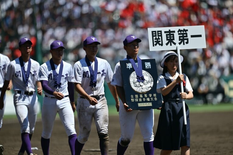 【激闘甲子園の記録】準優勝・関東一の必死の戦いぶりと品格ある表彰式の様子　©Hideki Sugiyama