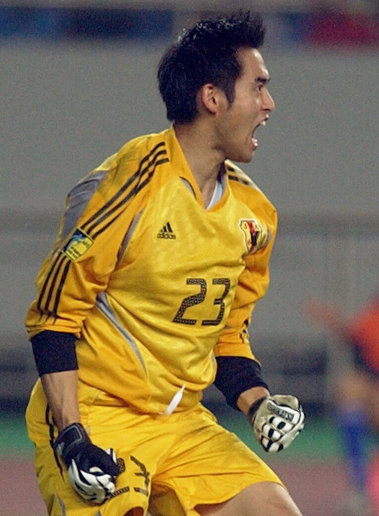 04年アジア杯ヨルダン戦での川口　©JIJI PRESS