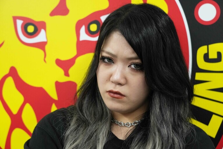 鈴季すずは「ハードコアマッチなら勝てる」と勝算を語った　©Essei Hara