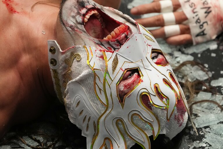 狂気的なエル・デスペラードの表情　©Masashi Hara