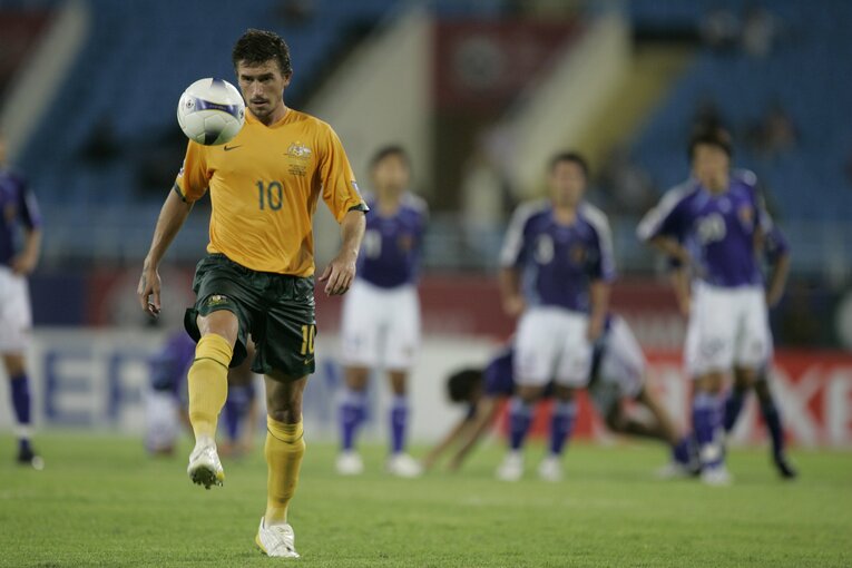 07年アジア杯、日本戦でのキューウェル　©Takuya Sugiyama