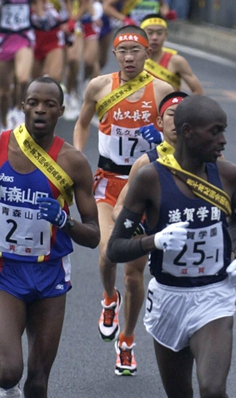 2003年の都大路では上野裕一郎（前立教大監督）がエース区間の1区で日本人高校最高記録をマーク　©︎JIJI PRESS