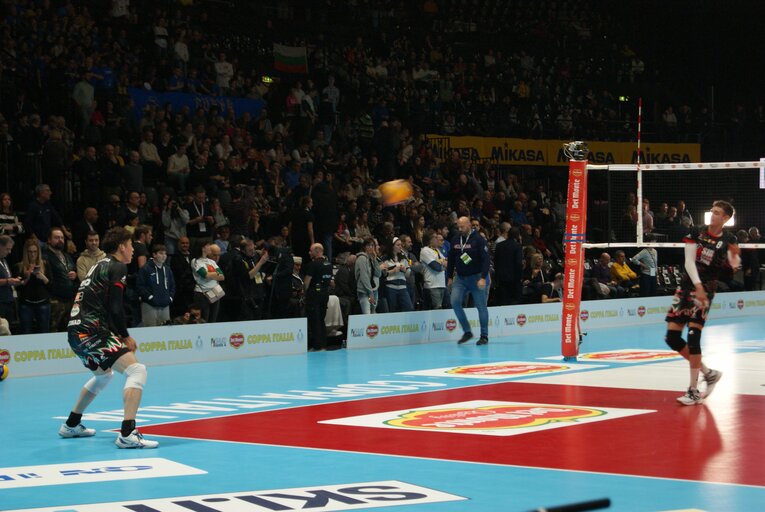 ペルージャの試合前練習（コッパ・イタリア準決勝）©︎Takashi Yuge