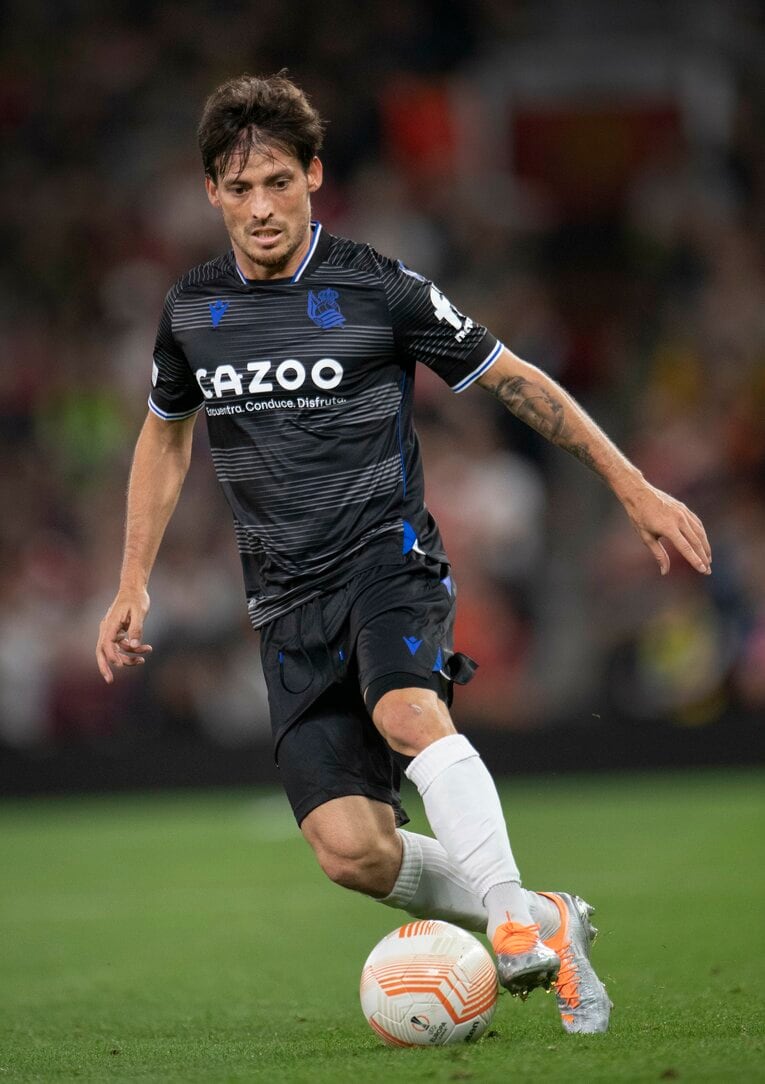 ソシエダで久保とともにプレーするダビド・シルバ。36歳だがそのテクニックは健在　©︎Getty Images