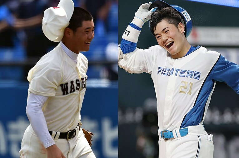 オールスターでは36年ぶりとなるサヨナラ弾を放った清宮幸太郎。早実時代からその期待値は高かった ／ photograph by Hideki Sugiyama/JIJI PRESS