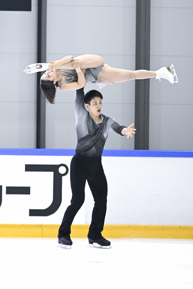 今季の国際大会初戦となった木下グループ杯フリーの演技　©Asami Enomoto