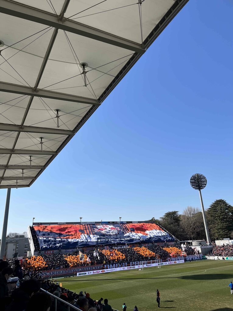 高揚感に包まれるNACK5スタジアム大宮（筆者撮影）