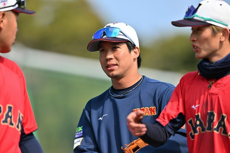 強化試合でヒットが出ていない山田哲人　©Hideki Sugiyama