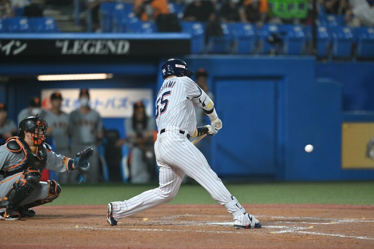 王貞治に並ぶ55号本塁打の瞬間　©︎Hideki Sugiyama