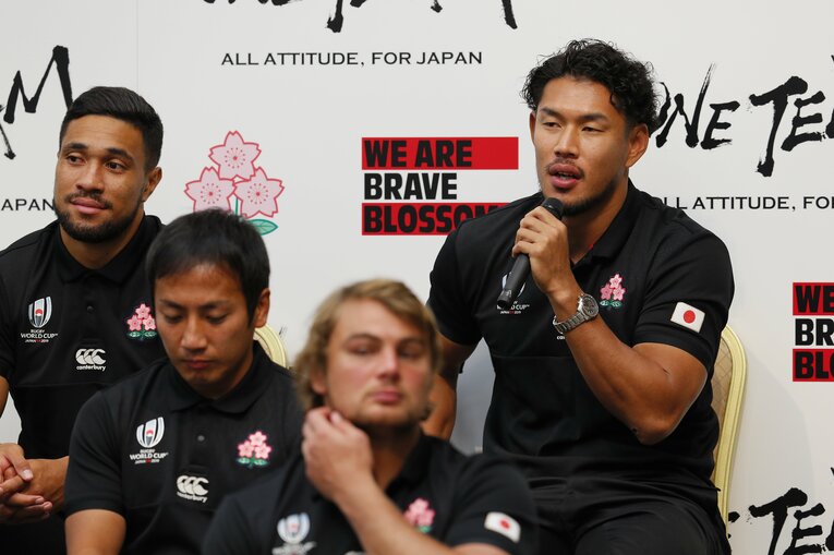 W杯後の会見の様子　©︎Shigeki Yamamoto