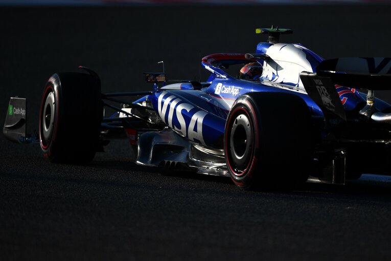 角田裕毅が走らせる、ビザ・キャッシュアップRBの2024年の新車VCARB 01　©Getty Images / Red Bull Content Pool