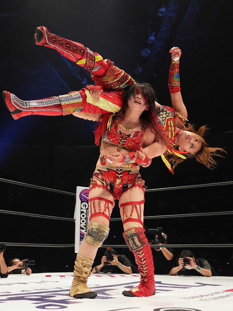 7月31日の『5★STAR GP』。林下詩美vs朱里