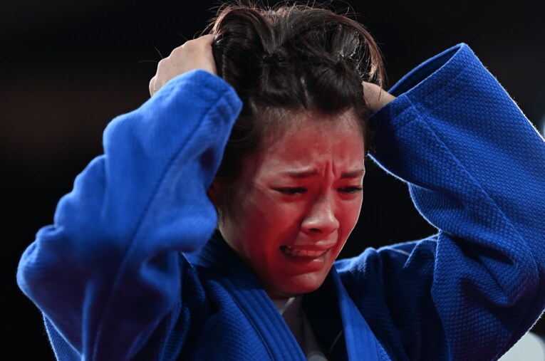 柔道・阿部詩の号泣。海外のトップアスリートから思わぬ反響があった ／ photograph by Naoya Sanuki／JMPA