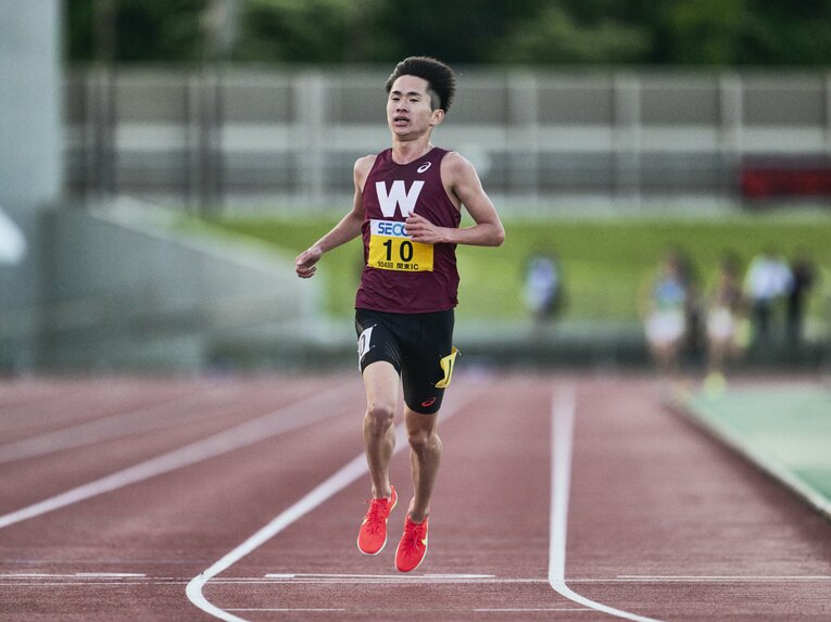 関カレ1万ｍで日本人トップの3位に入った山口智　©Yuki Suenaga