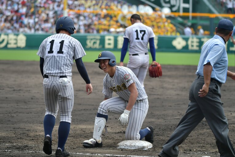2年生ながら甲子園で大きなインパクトを残した来田　©Hideki Sugiyama