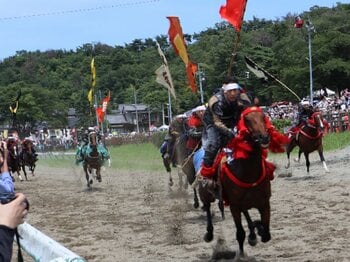 “あのゴルシ産駒”がツイッターで話題に…GI馬も登場、今年も“スターホースだらけ”の相馬野馬追がつくる第2の馬生「9割ほどが元競走馬」＜Number Web＞ photograph by Akihiro Shimada
