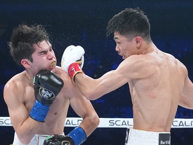 中谷潤人 WBCバンタム級3度目の防衛戦、クエジャルを3回KO。長谷川穂積