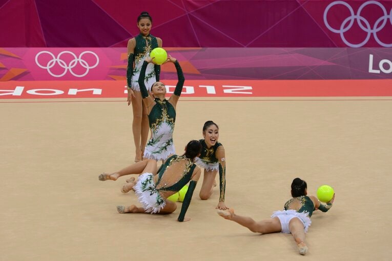 【これが一糸乱れぬフェアリージャパンの演技】サイード横田さんも出場したロンドン五輪団日本代表の演技を見る　©Asami Enomoto/JMPA