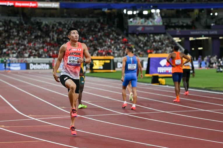 3走を走った桐生　©Nanae Suzuki