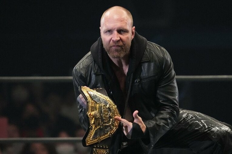 WWE、AEWに続き、新日本プロレスでも最高王座に就いたジョン・モクスリー。福岡ではハウス・オブ・トーチャーの妨害を受けながら成田蓮を退けた ／ photograph by Essei Hara