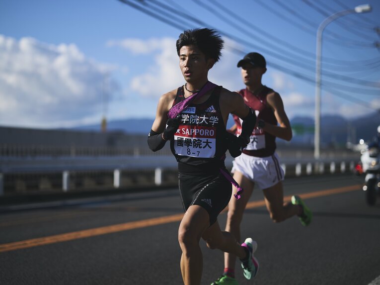 前回大会の箱根駅伝で沖縄県勢5年ぶりの出場を果たした上原　©︎Yuki Suenaga