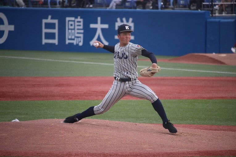 チームメイトから絶大な信頼を集める上加世田頼希投手　©Yu Takagi