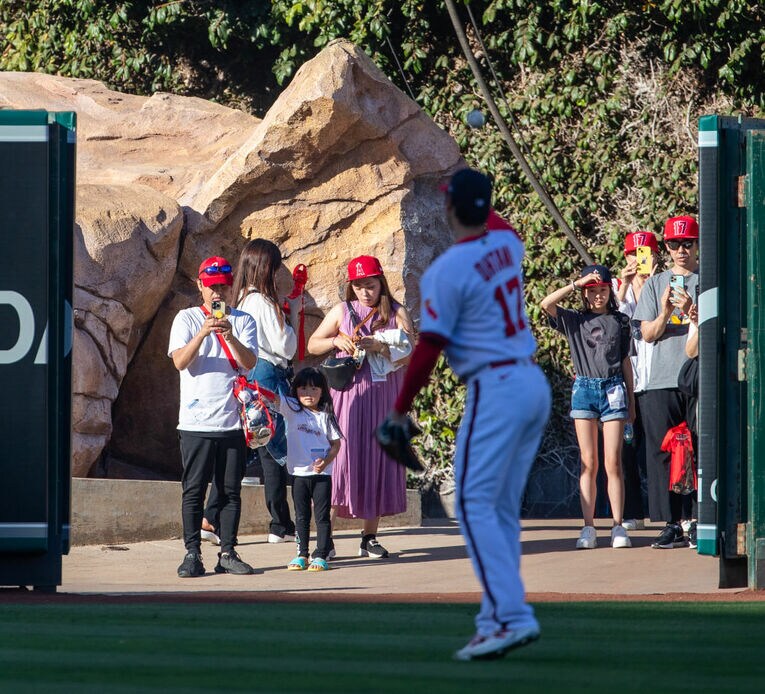 21日、登板前のひとコマ　©Getty Images