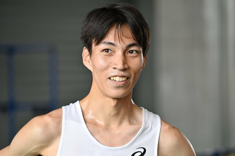 関東インカレ2部5000mで国立大勢唯一の出場となった一橋大4年の有川紘樹。高校時代は「野球部でエース」だった異色のランナーの現在地は？ ／ photograph by Takashi Shimizu