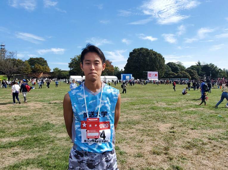 レース後の篠原。その表情は晴れやかだ　©Shunsaku Sakai