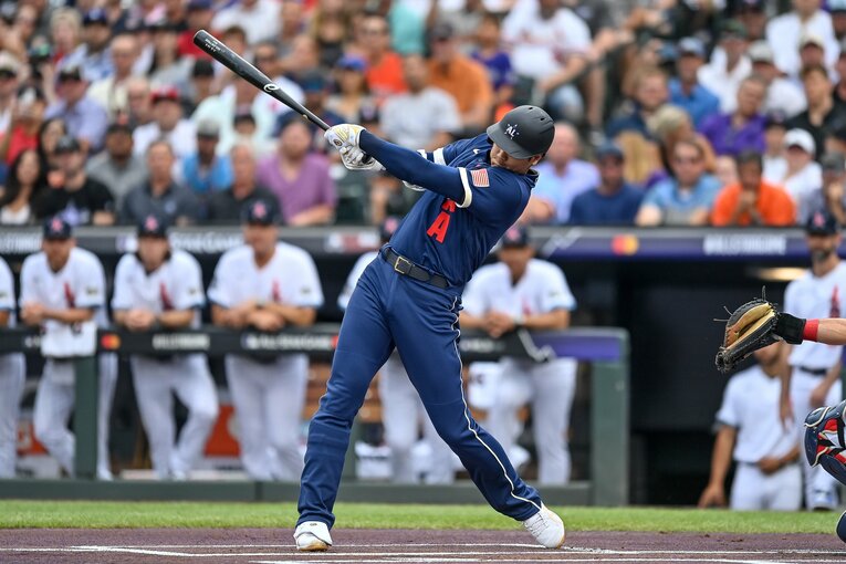 昨年のオールスターでの打席　©Getty Images