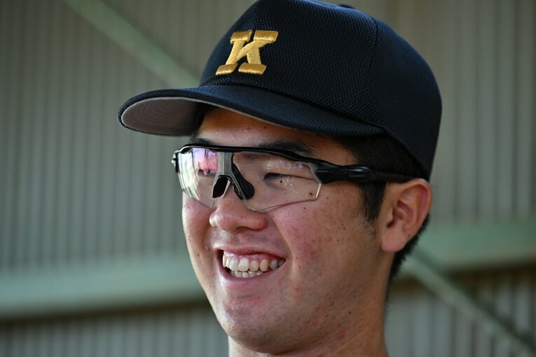 甲子園優勝から高校に戻って…取材対応時の様子　©Naoya Sanuki