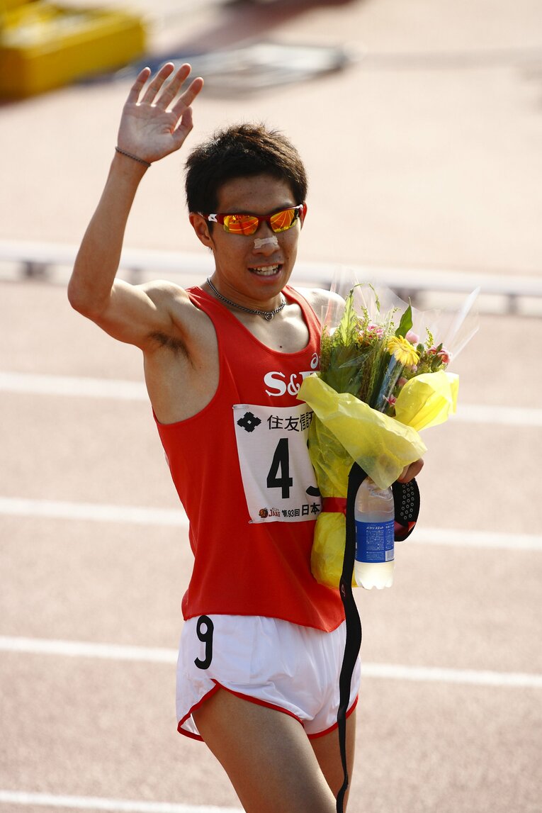 日本選手権男子1500mに出場した上野裕一郎　©Tamon Matsuzono