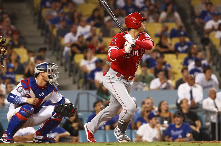大谷翔平の凡打に見る後半戦の鍵。さらなる1/100秒単位の時間短縮。<Number Web> photograph by Getty Images