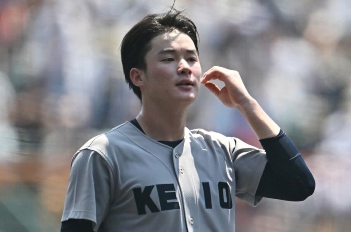 2023夏の全国高校野球　甲子園　慶應義塾高校　丸田湊斗　直筆サイン入り写真A4 甲子園】慶応の丸田湊斗 公式戦初アーチが夏決勝史上初の先頭