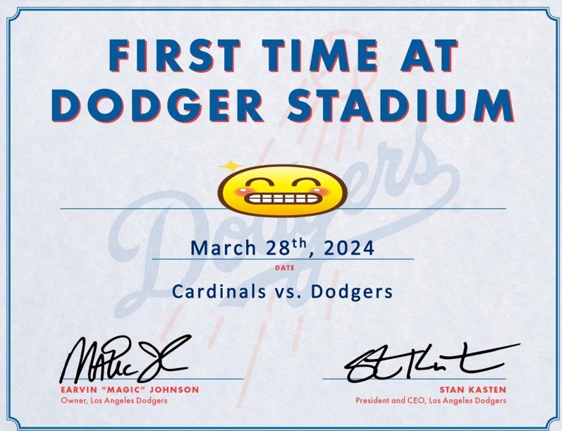 初観戦の証明書 ©Aki