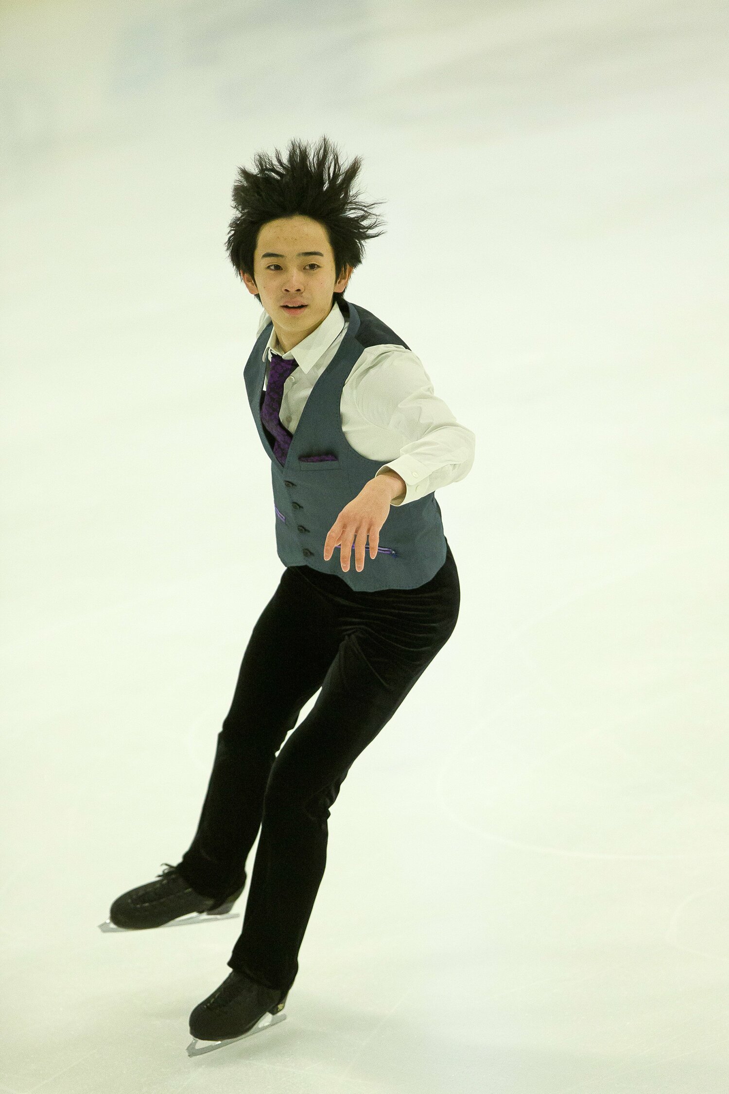 今季初戦のイタリア・ロンバルディア杯ではSP首位、FS4位で総合2位となった島田　©︎Sipa USA/JIJI PRESS