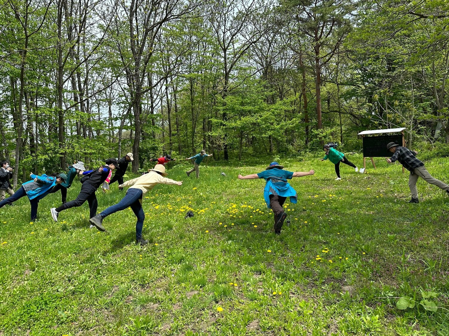 森の中でコンディショニングに挑戦したことも　©️一社）ヤマガタアスリートラボ