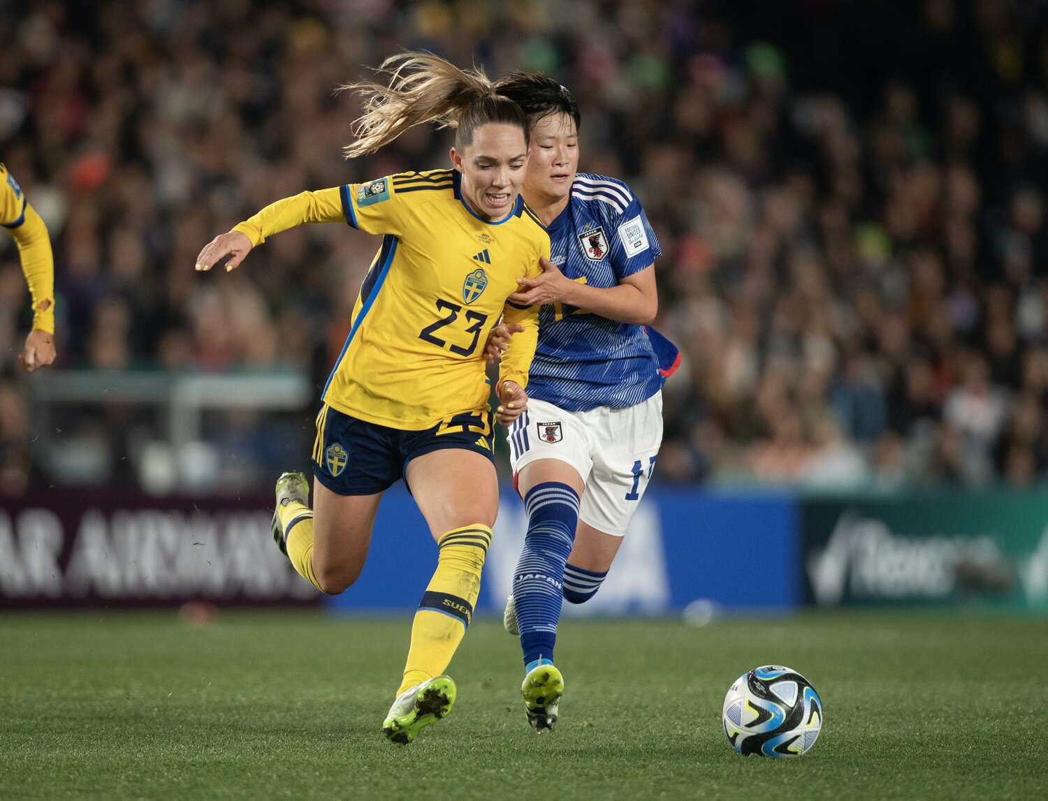 藤野あおば（19歳）ら若手選手の台頭も目立ったなでしこジャパン。世界の壁を痛感した経験を今後に活かせるか　©︎Getty Images