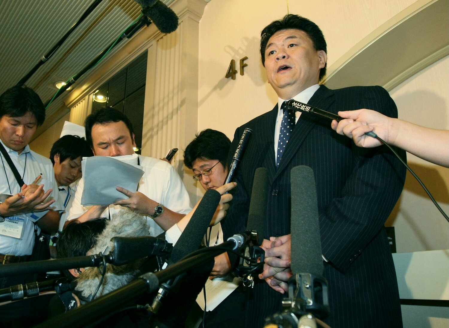 野球賭博スキャンダルで解雇された元貴闘力の大嶽親方　©JIJI PRESS