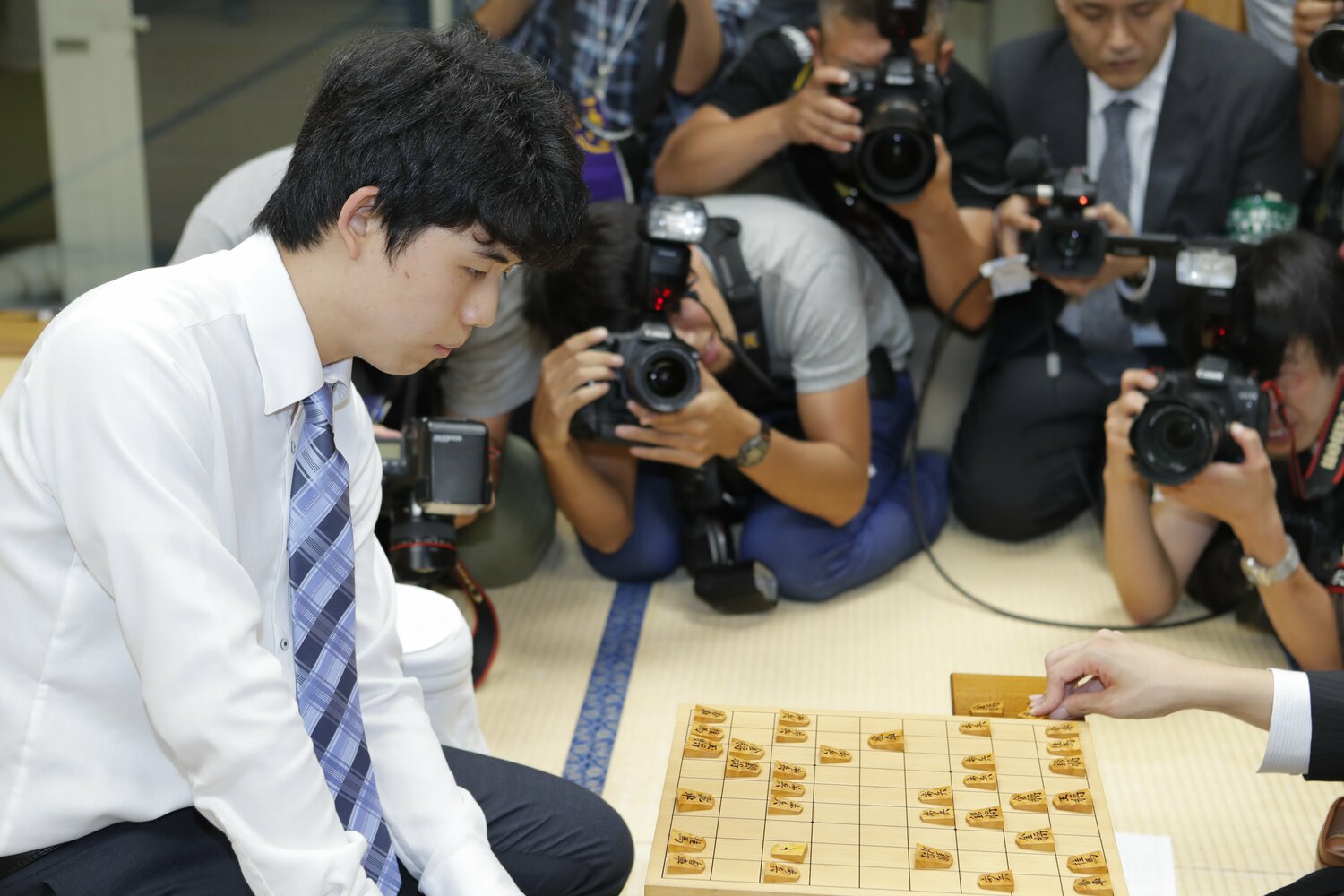 29連勝を達成した対局　©BUNGEISHUNJU