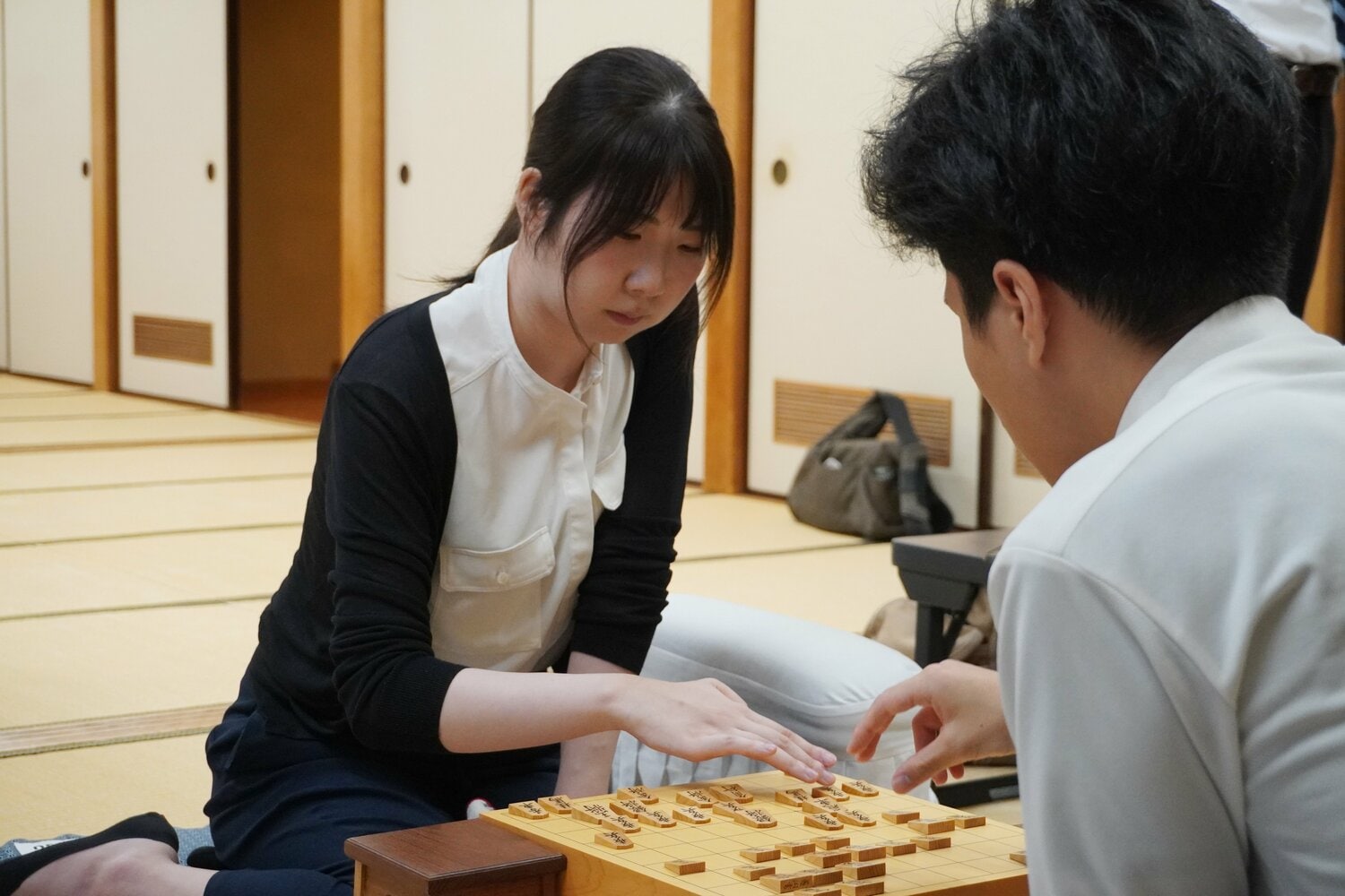 棋士編入試験第1局の西山　©JIJI PRESS