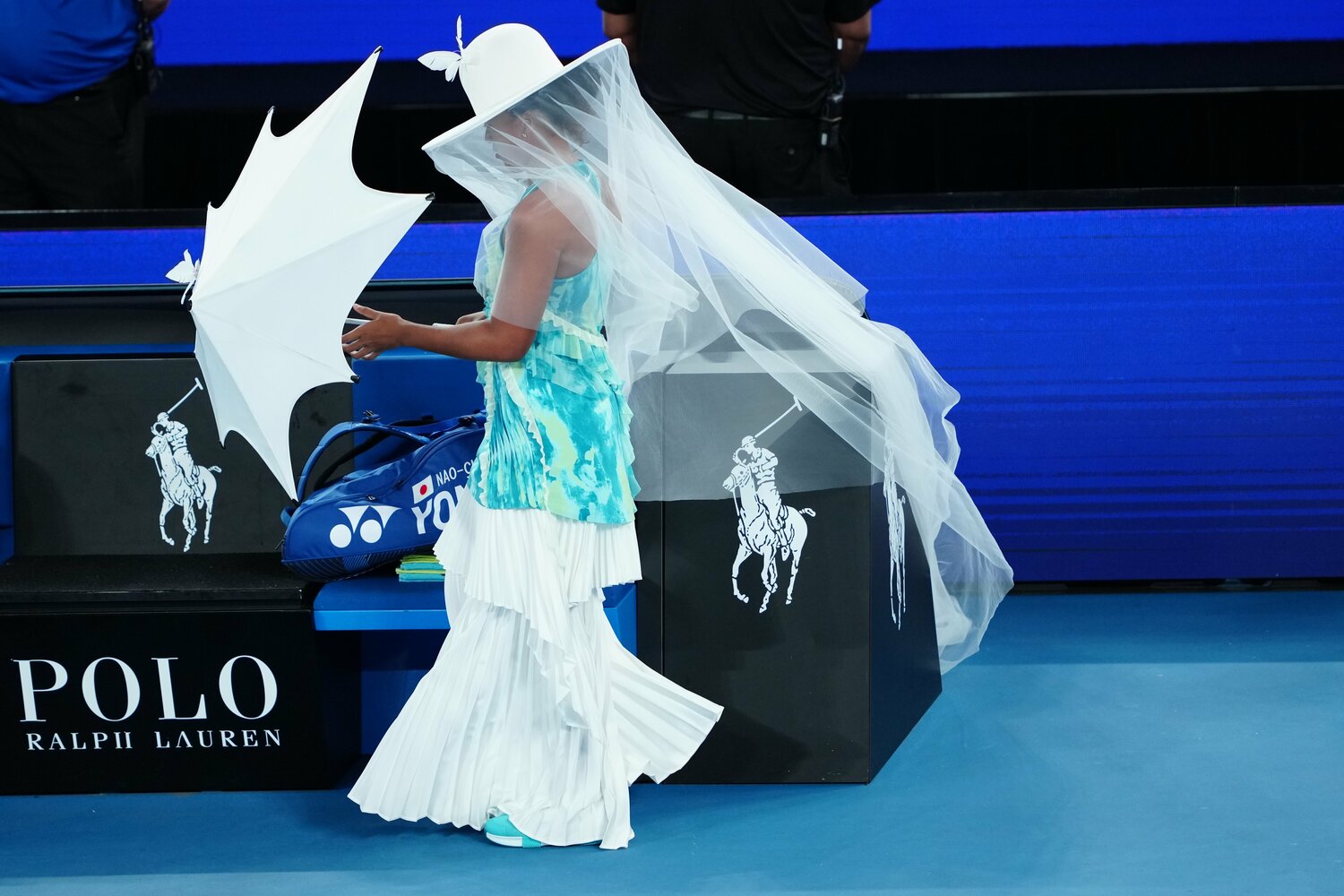 超独創的なファッションで登場し、全世界のファンの度肝を抜いたことには彼女なりの意気込みがあったはず　©Getty Images